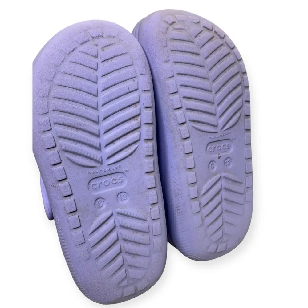 CROCS Kids Purple Classic Clog Sandals